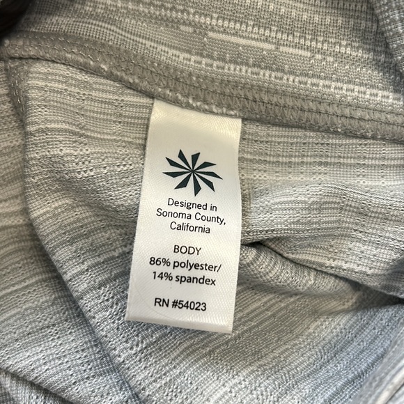 Light grey striped athleta leggings - Picture 4 of 4